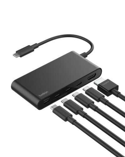 Other - Belkin Connect USB-C ハブ 5-in-1 最大100W 高速データ転送 4K@60Hz HDMI出力 5Gbps超高速データ転送用 スリムハブ Window/MacOS/IOS対応 MacBook/iMac/iPad/Chromebook など対応 ブラック AVC021fqBK
