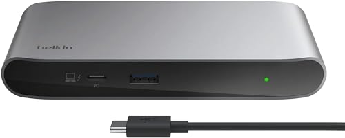 樂天商城 - Belkin 5-in-1 Thunderbolt 4ドッキングステーション 40Gbpsデータ転送 96W PD対応 デュアル4K/60Hz シングル8K/30Hz 150W電源ユニットTB4ケーブル(0.8m)付属 INC013qcSGY