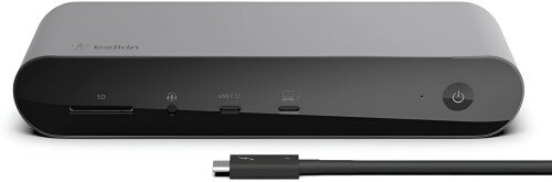 VGP 2022受賞Belkin CONNECT Pro 12-in-1 Thunderbolt 4 Dock ドッキングステーション M1 Pro/Max MacBook Pro / M1 iPad Pro / EVO Windows 10 / デュアル/トリプルディスプレイ対応 HDMI 8K USB-C PD 90W TB4ケーブル(0.8m)付属 INC006qcSGY(2.0)