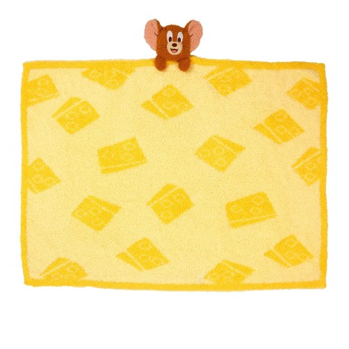 Rakuten - 丸眞 マスコット付きブランケット トムとジェリー ジェリー ロールアップグレー かわいい ふわふわ ミット生地 おしゃれ 防寒グッズ 4105085200