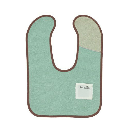 樂天商城 - [丸眞] スタイS to:alla トアラグリーン ぺたっとくっつく 名前ネーム付き マイクロファイバー よだれかけ 1815010100