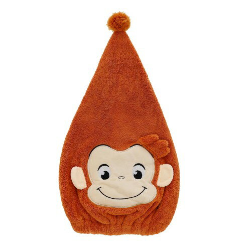 Towel Cap - 丸眞 タオルキャップ スイミング 子供用 おさるのジョージ おさるのジョージキャップ ヘアドライタオル 髪の毛 吸水 速乾 タオル 女の子 男の子 キャラクター 水泳 海 4765038300
