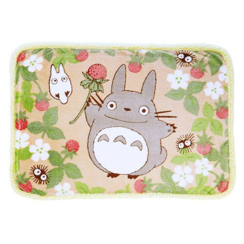 丸眞 ひざ掛け ジブリ となりのトトロ トトロ いちご見つけた ブランケット かわいい ボア ふわふわ おしゃれ 防寒グッズ 1125014500