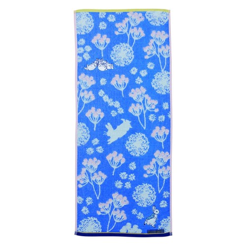 サイズ：約34×80cm / 生産国：中国 組成：本体:綿100% 刺繍糸:ポリエステル100% / 仕様：無撚糸・ジャカード・スチームシャーリング・刺繍・織りネーム・抗菌防臭加工 お風呂上がりやスポーツ時など使いやすいサイズのタオル 無撚糸を使用しているので、ふわふわで吸水力抜群！ (C)Frederick Warne＆Co. 2020