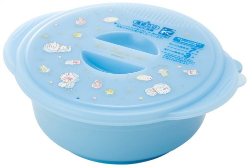 Skater Instant Ramen Maker with Drain Spout, Doraemon Glitter Pastel Sanrio Design, 1.2L, Made in Japan, UDR1N