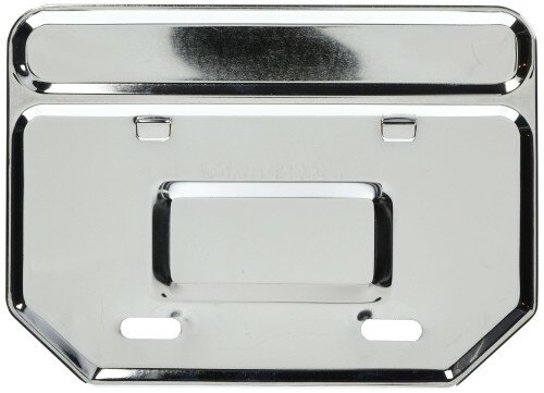 Rakuten - キタコ(KITACO) ナンバープレートホルダー(NP-302/山型枠付 50cc~125cc用) スチール製/メッキ仕上げ 汎用 657-0010302