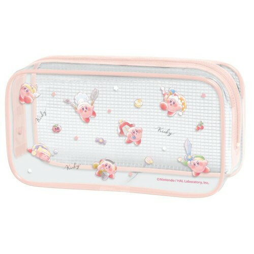 乐天商城 - カミオジャパン 星のカービィ クリアBOXペンポーチ 総柄 CUTE MODEL Kirby ペンケース ペンポーチ 筆箱 030175