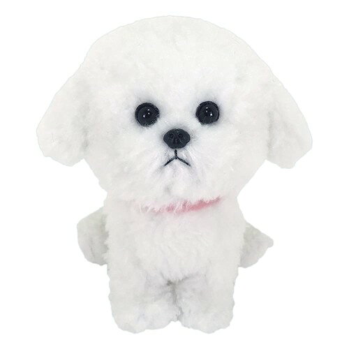 樂天商城 - サンレモン パプス! ビションフリーゼ S 12.8×8.9×15.8cm ぬいぐるみ アニマル 犬
