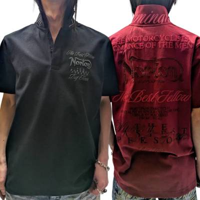 新作!送料込み【NORTON (ノートン)メンズ】同色 ラメ刺繍 ポロシャツ Polo　 半袖　262N1201｜FREE-GUY(フリーガイ)アパレル 服 ファッション