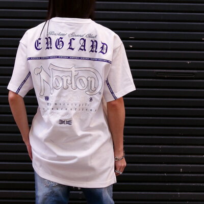SALE!!セール7990円→5990円【NORTON(ノートン)メンズ】吸水速乾ロゴライン切替 TEE...