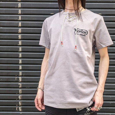 SALE!!セール7990円→6390円【NORTON(ノートン)メンズ】ヘビー天竺 UK ビーズ使い T...