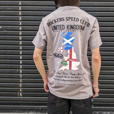 SALE!!セール7990円→6390円【NORTON(ノートン)メンズ】ヘビー天竺 UK ビーズ使い T...