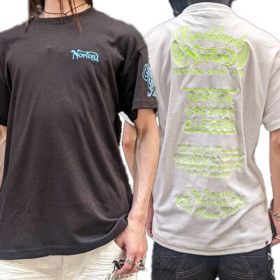 SALE!!セール5990円→4890円【NORTON(ノートン)メンズ】ドライ 蛍光 刺繍 T TEE Tシ...