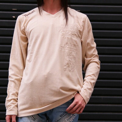 sale!!セール6990円→5590円【NORTON(ノートン)メンズ】同色 刺繍 カットコール Vネ...