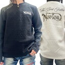 SALEセール!!9990円→7990円【NORTON(ノートン)メンズ】 ジャカード 総柄 キーネック ロンT【長袖】243N1103|FREE-GUY(フリ...