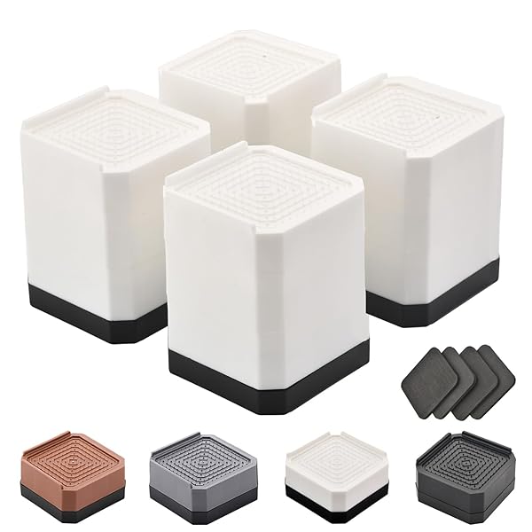 ISKALT 洗濯機用防振かさ上げ台 高さ調節 洗濯機・乾燥機・冷蔵庫用置き台 取り外し可能 家具に傷防止 滑り止め 床に傷防止 耐荷重約2000kg 異音吸収...