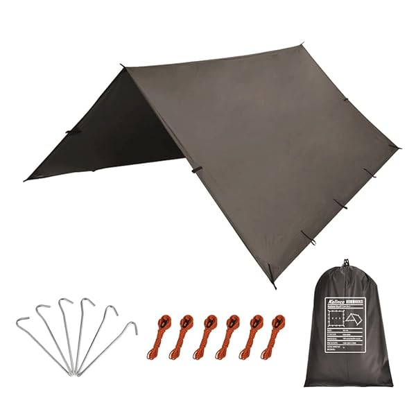KALINCO 防水タープ レクタタープ キャンプ タープテント UVカット 紫外線対策 超軽量 シェード 日除け..