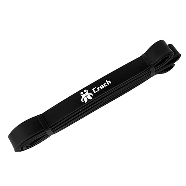 Croch トレーニングチューブ 懸垂チューブ フィットネスチューブ ゴムチューブ ストレッチ 筋トレ エクササイズバンド 高強度 丈夫 懸垂補助 チューブ トレーニング ヨガ 男女兼用 NT40092-Bl