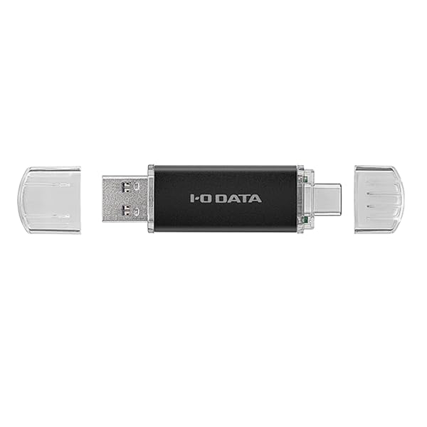 アイ・オー・データ IODATA USBメモリー 16GB USB-A&USB-C搭載 USB 3.2 Gen 1対応 スマホ PC データ共有 日本メーカー ブラック U3C-STD16G/K