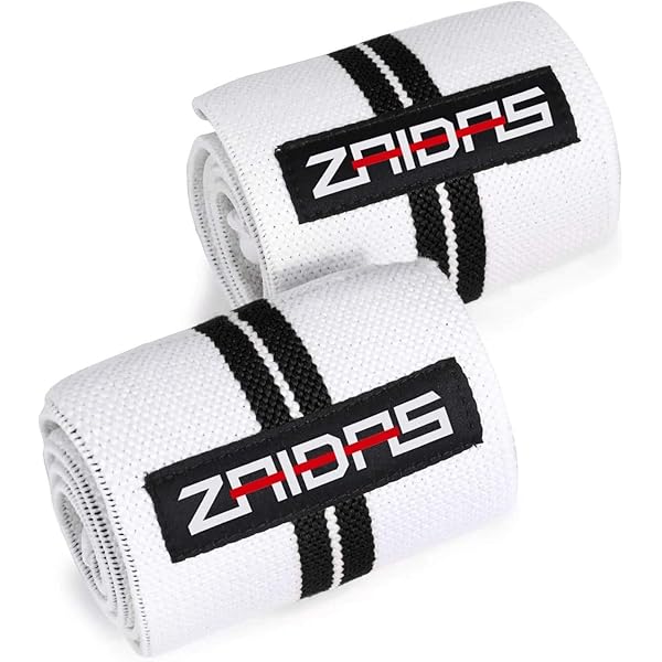 ZAIDAS(ザイダス) リストラップ 60cm ウェイトトレーニング 筋トレ 手首サポーター 手首固定 ホワイト/ブラック