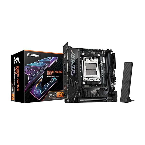 GIGABYTE B850I AORUS PRO - AMD Ryzen 用 ホワイト色 Mini-ITX 小型PC向けゲーミングマザーボード MB6680
