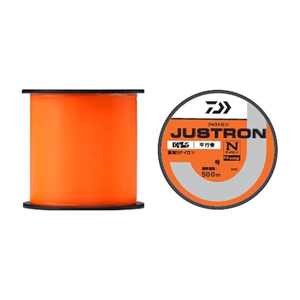 ダイワ(DAIWA) ボビン/ナイロンライン/道糸 ジャストロン ホットオレンジ 6-500