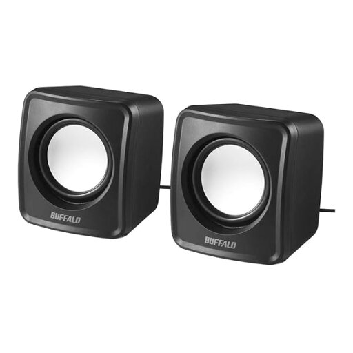 バッファロー BUFFALO PC用スピーカー USB電源コンパクトサイズ ブラック BSSP105UBK バッファロー BUFFALO PC用スピーカー USB電源コンパクトサイズ ブラック BSSP105UBK