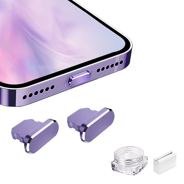 VIWIEU Lightning 保護キャップ iPhone 14 13 12 11 Mini Plus Pro Max用 ライトニング充電口 コネクタ 端子保護、精密アルミで が 超耐久防塵プラグ iPad mini Airpod適応 ホコリ ゴミ