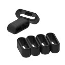交換用ファスナーリング For Garmin Vivosport バンドキーパー (6個パック) シリコンセキュリティループ For Garmin v?vosport スマートアクティビティトラッカー用(2)