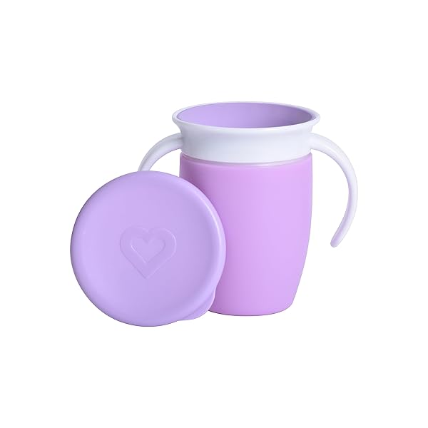 munchkin マンチキン プラスチック ハンドル付きミラクルカップ/パープル パステル 子供 ベビーマグ FDMU41678L