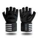 【医師監修】トレーニンググローブ【長さ50%UPの超ロングリストラップ】マメ防止 3層構造 ハニカム メンズ レディース 筋トレ ジム ダンベル ベンチプレス ...