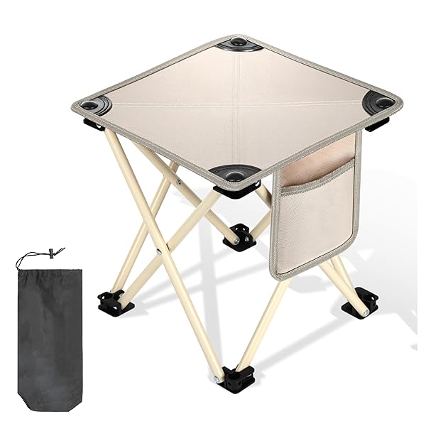 【所ジョージの世田谷ベース掲載】 折りたたみ椅子 アウトドアチェア コンパクトイス ［耐荷重200kg認定の『軽量』×『楽々』折り畳み椅子］ (ベージュ1)のサムネイル