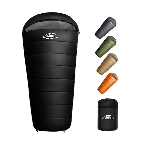 寝袋 シュラフ マミー型 LEEPWEIキャンプ アウトドア 軽量 保温 耐寒 防水 封筒型 コンパクト 登山 車中泊 防災用 丸洗い可能 丸洗い寝袋 オールシーズン 収納袋付 ブラック 1.4kg