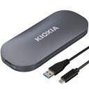 キオクシア KIOXIA SSD 外付け 500GB USB3.2 Gen2 最大読出速度 1,050MB/秒 【 iPhone 15 / 15 Pro / PS4 / PS5 動作確認済み 】 国産3次元フラッシュメモリ搭載 アルミ筐体 パスワード