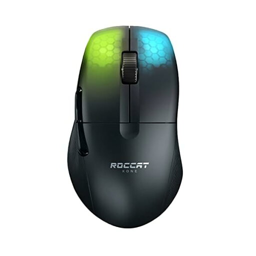 ROCCAT ゲーミングマウス Kone Pro Air ワイヤレス 2.4GHz/Bluetooth ブラック/黒 光学式/19K/オプティカルスイッチ/サイドボタン/軽量75g/PTFE/Reflex/RGB ドイツデザイン ROCCAT ゲーミングマウス Kone Pro Air ワイヤレス 2.4GHz/Bluetooth ブラック/黒 光学式/19K/オプティカルスイッチ/サイドボタン/軽量75g/PTFE/Reflex/RGB ドイツデザイン