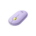 ロジクール ワイヤレスマウス 無線 マウス Pebble M350LV 薄型 静音 ラベンダー USB Bluetooth ワイヤレス 左右対称型 windows mac Chrome Android Surface iPad OS M350 国内正(2)