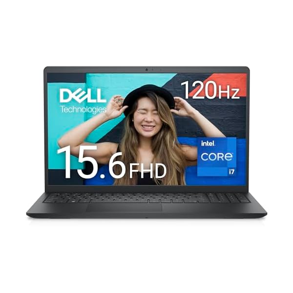 Dell ノートパソコン Inspiron 15 3520 15.6インチ Intel Core i7-1255U メモリ16GB SSD512GB Windows 11 カーボンブラック 翌営業日対応オンサイト出張修理サービス1年 NI375A-E