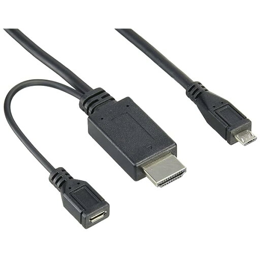 エレコム MHL変換ケーブル (HDMI to microB) 2m DH-MHLHD20BK エレコム MHL変換ケーブル (HDMI to microB) 2m DH-MHLHD20BK