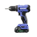 HiKOKI(ハイコーキ) 18V コードレス ドライバドリル チャック 2.0~13mm 20段クラッチ 2.0Ah 蓄電池×1個 充電器 ケース付 FDS18DA(BG)