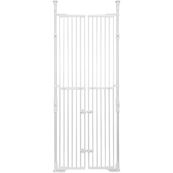 PET SELECT (ペットセレクト) のぼれんニャン バリアフリー3 本体 ペットゲート 猫 脱走防止 柵 猫用 屋内用 ハイタイプ ドア付き 突っ張り フェンス のぼれんにゃん 猫用品 ゲージ ケージ パーテーション ベランダ 窓 廊下 玄関