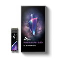 エスケイハイニックス(SK hynix) Platinum P41 2TB PCIe NVMe Gen4 M.2 2280 内蔵 SSD / PS5動作確認済 / SHPP41-2000GM-2 / 読み込み 最大7,000MB / 5年 / 【国内