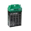 KYO-EI(協永産業) ホイールナット 極限 HEPTAGON NUT 【 M12 x P1.25 】 袋タイプ クロムモリブデン鋼 【 ブラック 】 全長42mm HPF3B4