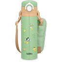 サーモス 水筒 真空断熱キッズケータイマグ 500ml ミッキー グリーン 取りはずしできるストラップ 肩に優しいショルダーパット付き 子供用 通園通学 JOI-501DS G