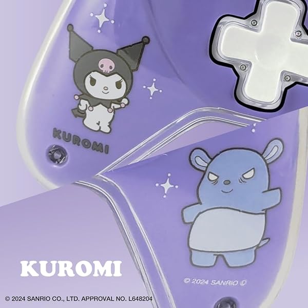 アローン(Allone) ゲーム用ワイヤレスコントローラー #Unipo サンリオキャラクターズ クロミ 15.5×6×10.5cm Switch/Switch Lite/有機EL対応 パープル 有線・無線どちらも可 押しキャラ かわいい ALG-N
