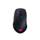 ROCCAT ゲーミングマウス PURE AIR 超軽量54g ワイヤレス ブラック/黒 2.4GHz無線/Bluetooth 光学式/26K/125時間持続/サイドボタン/オプティカルスイッチ/RGB/半透明 FSC認証 エコパッケージ【メーカー2