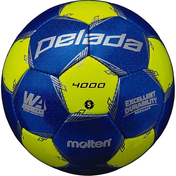 モルテン(molten) サッカーボール 5号球 中学生以上 検定球 ペレーダ4000 F5L4000-BL メタリックブルー×蛍光イエロー F5L4000-BL