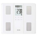 タニタ 体重計 体組成計 50g 日本製 ホワイト BC-331 WH ダブル液晶採用でわかりやすく見やすい 立掛け収納OK