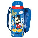 サーモス 水筒 真空断熱ストローボトル 400ml ミッキー ブルーレッド 保冷専用 FHL-402FDS BL-R