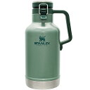 STANLEY(スタンレー) クラシック真空グロウラー 1.9L グリーン 氷入れ 炭酸飲料 ビール 保冷 キャンプ 食洗機対応 01941-076 (日本正規品)