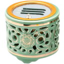 火を使わず安全な電子線香 仏具 LED電子線香 サンやすらぎ 寝かせ線香タイプ 透かし香炉差金付 3.0寸 (東用)